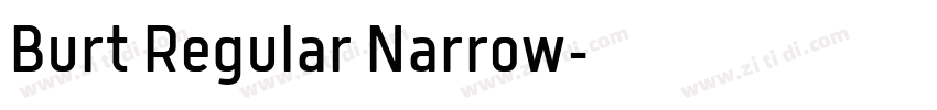 Burt Regular Narrow字体转换